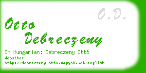otto debreczeny business card
