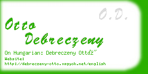 otto debreczeny business card